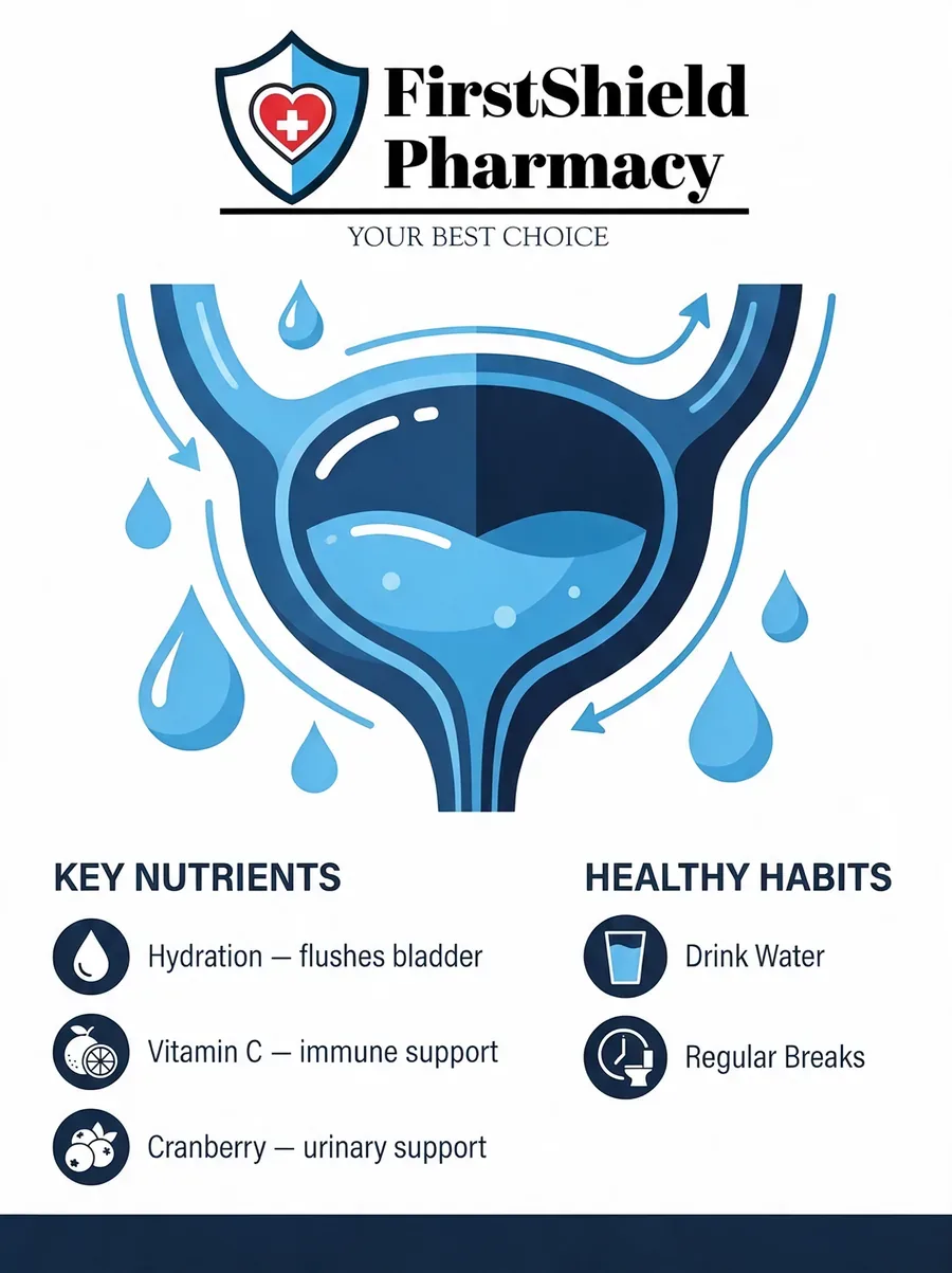 FirstShield guide: nutrients for your bladder