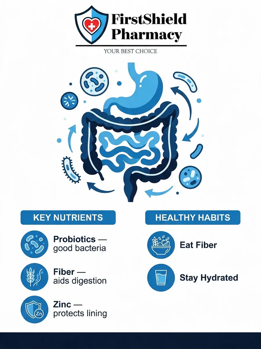 FirstShield guide: nutrients for your gut