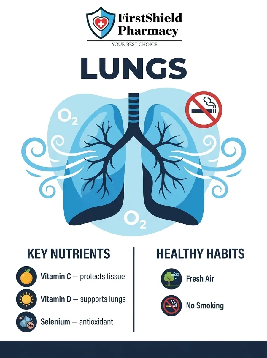 FirstShield guide: nutrients for your lungs