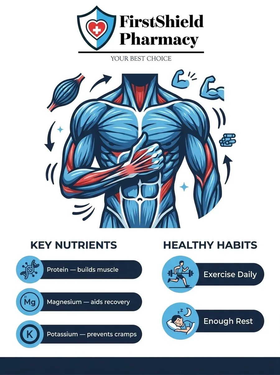 FirstShield guide: nutrients for your muscles