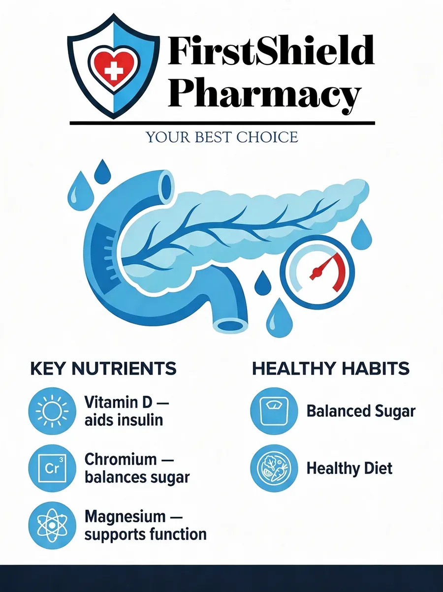 FirstShield guide: nutrients for your pancreas & sugar